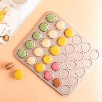 ราคา Macaron ถาดอบมาการอง คุกกี้ ถาดอบขนม Cookie Macaron Baking tray ขนาด 30 ชิ้น หนาพิเศษ เคลือบสีทอง (15786269063)