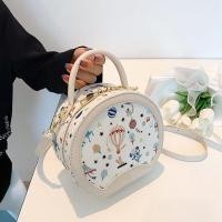 ราคา สไตล์ลําลองผู้หญิงกระเป๋าสะพายข้าง Dinar ยี่ห้อ PU หนังซิปปิดขนาดกลางทรงกลมกระเป๋าสะพาย (22261864461)