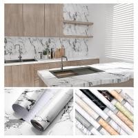 ราคา วอลล์เปเปอร์หินอ่อน วอลเปเปอร์ผนัง สติ๊กเกอร์ติดครัว วอลเปเปอร์ลายหินอ่อน มีกาวในตัว แบบกันน้ำ กันน้ำมัน ตกแต่งบ้าน ลอกออกไม่ทิ้งคราบกาว (22978158344)