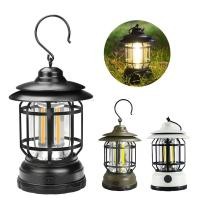 ราคา โคมไฟแคมป์กลางแจ้งย้อนยุคซังแคมป์ไฟฉุกเฉิน LED แบบพกพา ใส่ถ่าน AA ไฟส้ม พร้อมส่งจากไทย (20238044168)