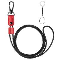 ราคา สายคล้องกุญแจทำจากหนังถักสายคล้องคอสำหรับใส่ป้าย ID ปรับความยาวได้สายคล้องคอแบบยาวพวงกุญแจสำหรับผู้ชายและผู้หญิง (12626257437)