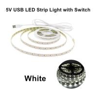 ราคา Angella DC 5V USB LED Strip Light พร้อมสวิตช์สีแดงสีเขียวสีฟ้าสีขาว LED Backlight สำหรับทีวีห้องครัว Cabint ตู้เสื้อผ้าเตียงเกมโต๊ะ (16711691976)