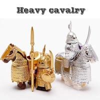 ราคา ม้าสงครามยุคกลางที่บล็อกตัวต่อกับอานม้า4ชิ้นที่กำหนดเองโมเดลม้าสงครามอัศวินสำหรับหุ่นขนาดเล็กใช้ได้กับเลโก้ (19560364554)