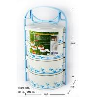 ราคา ปิ่นโต ปิ่นโตพลาสติก ทรงกลม ใส่อาหาร 3ชั้น 4 ชั้น 5 ชั้น เข้าไมโครเวฟได้ ใส่ผลไม้ ไปวัด ปิกนิค คุณภาพดี (937820979)