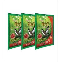 ราคา อาหารนกกรงหัวจุก นกปรอด กินรี ขนาด 100 กรัม เม็ดสีแดง จำนวน 3 ถุง (17103431746)