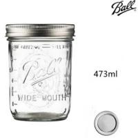 ราคา พร้อมส่ง โหลแก้วmason jar Ball Mason American Mason Jar แก้ว Jar ปิดผนึกโปร่งใส Scale Jar Overnight Oatmeal Cup Milkshake Drink C (15771091369)