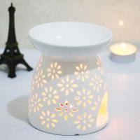 ราคา Aroma Burner เตาอโรม่าเซรามิก เตาเผาน้ำมันหอมระเหยสุดคลาสสิก พร้อมดีไซน์ลายฉลุ เหมาะสำหรับบ้าน สปา นวด และทำสมาธิ (23191915592)