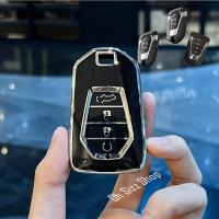 ราคา เคสรีโมทรถ Isuzu MU X 2023 ดำเงาเส้นสีเงิน และสีขาวเส้นเงิน ดูเรียบหรู Black Silver Line TPU Key Case Model Isuzu MUX MY 2023 MUX 2020 DMAX2022 แบบ 2 3 และ 4 ปุ่ม (19274225339)