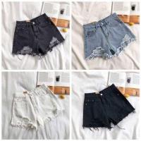 ราคา กางเกงยีนส์ ลดราคาถูกสุดๆ ขาสั้น ผู้หญิง สวยๆ สี ดำฟอกฟอกขาวดำยีนส์ เลือกสี เลือกเอวได้ (21545750534)