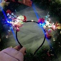 ราคา Almost Best ที่คาดผมดอกไม้ ที่คาดผมมีไฟ ที่คาดผม LED มีไฟ สวยมาก มงกุฎไฟกระพริบ (22919560385)