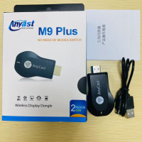 ราคา ของแท้ HD TV Anycast M9 Plus รุ่นใหม่ล่าสุด 2023 HDMI WIFI Display อุปกรณ์ร่วมหน้าจอไร้สาย ต่อมือถือไปทีวี รองรับ Android IOS (23271566488)