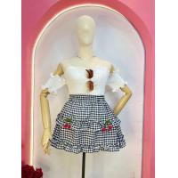 ราคา กระโปรงสาวอวบ ขนาดเอว 26 ถึง 44 สะโพก 54 กระโปรงขนมชั้นลายสก็อต (23149353702)