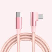 ราคา 1M 2M 3M PD 60W ที่ชาร์จไฟรวดเร็ว USB C ไปยัง USB Type C สายเคเบิล Type C ถึง Type C ศอกสายสำหรับ Iphone 15 Pro สูงสุด MacBook iPad Samsung Xiaomi (22066283820)