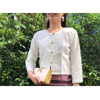 ราคา เสื้อพื้นเมือง กาสะลอง สีขาวดิบ กะปิ (9113392303)