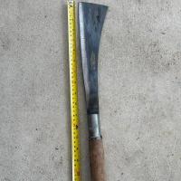 ราคา มีดอีโต้ มีดหวด เหล็กแหนบด้ามไม้ ยาว 50 65 ซม งานฝีมือ มารตฐานโอท๊อป ชุมชนตีมีดมะค่า โคราช (22098118793)