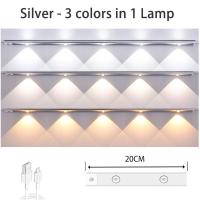 ราคา MLADEN ไฟติดตู้โชว์ โมเดล 3สีสามารถปรับสี ตู้โชว์โมเดลไฟเซ็นเซอร์ LED ไร้สาย เซ็นเซอร์ USB โคมไฟโต๊ะ ไฟตู้เสื้อผ้า (23196348820)