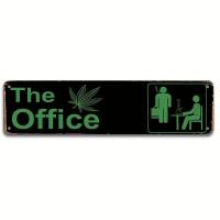 ราคา 1pc Office Vintage Metal Tin Sign Weed Poster Street Sign Psychedelic Room Decor Sign 4x16 Inch 420 Accessories (23254437188)