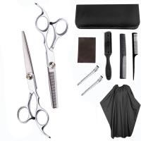 ราคา 10 PCS Set กรรไกรตัดผม และ กรรไกรซอยผม กรรไกร ฟันปลา 6นิ้ว กรรไกรตัดผมอุปกรณ์ทำผม กรรไกรตัดผมชาย ชุดตัดผม1100 (15311556458)