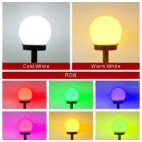 ราคา ไฟทางเดินพลังงานแสงอาทิตย์ไฟสนาม Led ทรงกลมสำหรับตกแต่งบ้าน Wi 2ชิ้นกลางแจ้งกันน้ำโคมไฟตั้งพื้นลานสวนสนามหญ้า (20025071659)