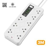 ราคา 2500W ปลั๊กไฟ 3 ทางพร้อมพอร์ต USB PD 3 ช่อง ปลั๊กไฟ 8 ทาง ซ็อกเก็ตขยาย USB ซ็อกเก็ตไฟ 2 ทาง ปลั๊กไฟ 3 M 5 m 8 m (23215941170)