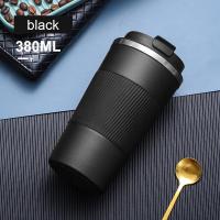 ราคา แก้วแก้วเก็บความร้อนใบใหญ่หนาแก้วกาแฟสแตนเลสสำหรับเดินทางถ้วยทำความร้อน380 510มล (22516298213)