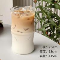 ราคา พร้อมส่ง แก้วเครื่องดื่มเย็น ทรงสูง สไตล์เกาหลีน่ารัก แก้วคาร์เฟ่มุ่งมิ้งน่ารัก แก้วทรงบ้องไผ่ (20137384785)