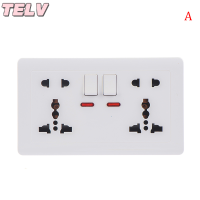 ราคา TELV Wall Power Socket Universal 5 Hole 2 1A Dual USB Charger Port SOCKET (22300430874)