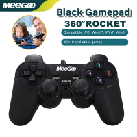 ราคา MeeGooจอยเกมส์ จอยเกมคอมGame Controllerจอยเกมคอมพิวเตอร์PC Windows xboxจอยเกมส์ เดี่ยวสั่นB49 (22874534820)