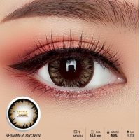 ราคา คอนแทคเลนส์ Shimmer Chestnut Gray Wink ขนาดบิ๊กอาย (17424542675)