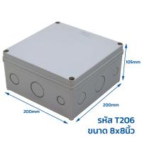 ราคา TTM กล่องพักสาย บ๊อกซ์ กันน้ำ สีเทา สีขาว กล่องกันน้ำ 2x4 4x4 5x10 6x6 6x8 8x8 8x12 นิ้ว กันฝน บ๊อกกันน้ำ บ๊อกพักสาย Weather proof cover box (22424394035)