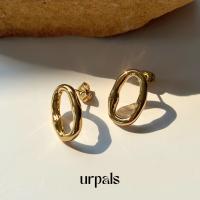 ราคา URPALS ต่างหูสายฝอ ต่างหู Stainless ชุบทอง18K สไตล์มินิมอล แมทง่ายกับทุกลุค (19350132055)