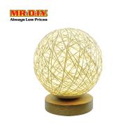 ราคา มิสเตอร์ ดี ไอ วาย โคมไฟหวายทรงกลม USB NIGHT LAMP โคมไฟ LED ตั้งโต๊ะ ขนาด 15 ซม (22037932069)