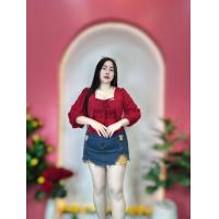 ราคา เสื้อสาวอวบร้านแป้งแฟชั่น อก38 46 ยาว19 แขนยาว20 รอบแขน18 24นิ้ว ผ้าร่อง รุ่นเย็บติดแขนยาว (23052694861)