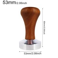 ราคา จัดส่งจากประเทศไทย แทมเปอร์กาแฟ Coffee Tamper เกรดอาหาร สแตนเลส ก้านไม้แท้ สำหรับอัดกาแฟ espresso ขนาด 51 58mm เเทมเปอร์ ที่กดกาแฟ (23319085385)