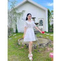 ราคา CHITASH P ชุดเดรสน่ารักมากกกก ผ้าไหมอิตาลี สีขาวมีซับในครึ่งตัวนะคะ (19821157464)