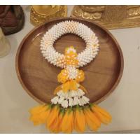 ราคา พวงมาลัยพลาสติกสลับกลีบดอกไม้สีส้ม พวงมาลัยวันพฤหัสบดี พวงมาลัยไหว้พระ พวงมาลัยหน้ารถยนต์ พวงมาลัยงานพิธี (3014112019)