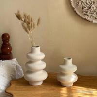 ราคา แจกันทรงกลมสร้างสรรค์แจกันเซรามิคเซรามิกซ้อนกันกระถางดอกไม้บ้านห้องนั่งเล่นอุปกรณ์เสริมตกแต่งห้องภายในของขวัญตกแต่งตั้งโต๊ะสำนักงาน (22822952284)