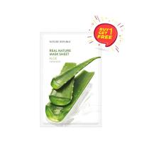 ราคา ชุดสุดคุ้ม Nature Republic เนเจอร์ รีพับบลิค Real Nature Aloe Mask Sheet มาส์กหน้าบำรุงผิว สูตรว่านหางจระเข้ (22112382822)