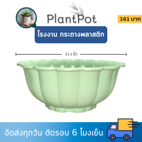 ราคา กระถาง อ่างเลี้ยงปลา อ่างบัว อ่างบัวจีบ 20 21 นิ้ว สีขาว สีโอ๊ค Bundle 3 ใบ ชิ้น อัน (22885342656)