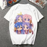 ราคา เสื้อยืดแขนสั้นลายการ์ตูน Lucky Star Lucky Star เสื้อคอสเพลย์สองมิติสำหรับนักเรียนชายและหญิง (21907531136)