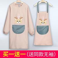 ราคา เสื้อกั๊กผู้หญิงแขนยาว กันน้ำ กันมัน ฤดูใบไม้ร่วง ฤดูหนาว เสื้อคลุมทำงานในครัว เสื้อกั๊กแบบสวมเอว ผ้า PVC ลายการ์ตูน (20489427613)