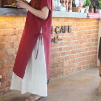 ราคา พร้อมส่ง กระโปรงยาว ผ้าฝ้าย ใส่สบาย ฟรีไซส์ มีบริการเก็บปลายทาง (23119435472)