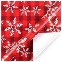 ราคา 5 ชิ้นคริสต์มาสลายสก๊อตสีแดงลายจุดกระดาษห่อของขวัญของขวัญแต่งงานกระดาษห่อของขวัญวันเกิดวันวาเลนไทน์ (23268194187)
