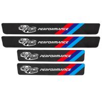 ราคา Hardingsun 4ชิ้น BMW M ตัวป้องกันธรณีประตูรถประสิทธิภาพคาร์บอนไฟเบอร์ประตูรถยนต์ที่คลุมสติกเกอร์สำหรับ BMW E36 E30 E39 E46 E60 E90 F10 F30 G20อุปกรณ์ M4 (20148830499)
