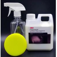 ราคา ส่งด่วนในไทย 3M แท้ น้ำยาเคลือบภายใน ขนาดแบ่งบรรจุ 1 ลิตร ทาภายใน หนังแท้ หนังเทียม คอนโซล ไวนิล พลาสติก รถ รถยนต์ มอเตอร์ไซค์ Leather Vinyl Restorer รีแพ็คจากแกลลอน 20 ลิตร (22551566524)