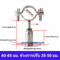 ราคา แคล้มป์รัดท่อ PVC PPR เหล็ก สแตนเลส แคล้มป์สแตนเลส 304 ปรับได้ 3 5 cm Pipe hanger รัดท่อ 2 หุน 4 นิ้ว (16550796145)