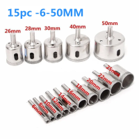 ราคา โฮลซอเจาะปูน คอนกรีต ชุดดอกสว่าน โฮลซอเจาะปูน กระเบื้อง ดอกโฮซอ เจาะปูน hole saw เจาะปูน คอนกรีต อิฐบล็อก หินอ่อน หัวเจาะมีขนาด30 65mm ก้านยาว 200 220mmให้เลือก (23033612964)