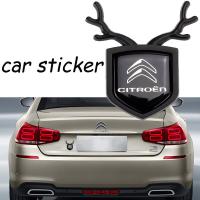 ราคา 1 Piece Car Sticker Fawn Shape Automotive Emblem Decorative Accessories Auto Citroen Logo For DS3 DS4 DS6 C1 Picasso Elysee Berlingo (20055229383)