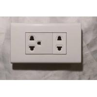 ราคา PANASONIC ชุดเต้ารับ กราวคู่ ฝาหน้ากากเต้ารับ ครบชุด ปลั๊กไฟ 3ตาคู่ พร้อมใช้งาน สีขาว (18410871063)