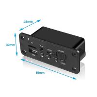 ราคา Kebidumei บอร์ดถอดรหัสบลูทูธ DC 5V MP3เครื่องเล่นวิทยุ FM โมดูลเสียง USB TF MP3พร้อมเครื่องขยายเสียง2X3W (935394199)